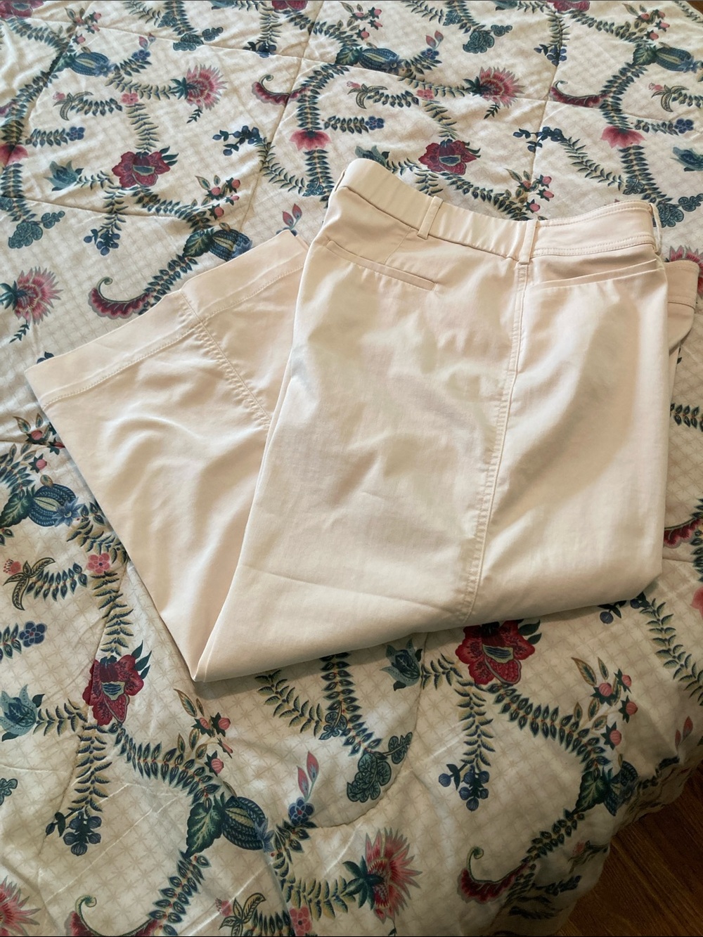 Chico's Cream Wide Leg Trousers